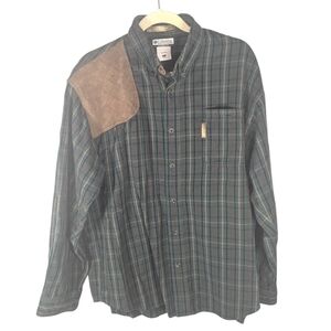 Vintage Columbia River Lodge Button up flannel shirt mens XL